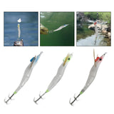 Maxbell Luminous Squid Jig Vivid Fishing Baits Fishing Gear for Freshwater Saltwater Green