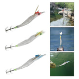 Maxbell Luminous Squid Jig Vivid Fishing Baits Fishing Gear for Freshwater Saltwater Green