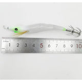 Maxbell Luminous Squid Jig Vivid Fishing Baits Fishing Gear for Freshwater Saltwater Green