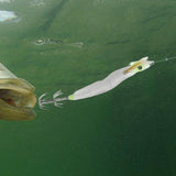 Maxbell Luminous Squid Jig Vivid Fishing Baits Fishing Gear for Freshwater Saltwater Green