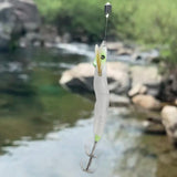 Maxbell Luminous Squid Jig Vivid Fishing Baits Fishing Gear for Freshwater Saltwater Green