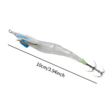 Maxbell Luminous Squid Jig Vivid Fishing Baits Fishing Gear for Freshwater Saltwater Blue
