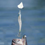 Maxbell Luminous Squid Jig Vivid Fishing Baits Fishing Gear for Freshwater Saltwater Blue