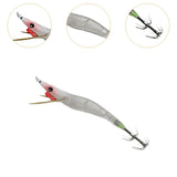Maxbell Luminous Squid Jig Vivid Fishing Baits Fishing Gear for Freshwater Saltwater Red