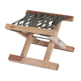 Maxbell Folding Stool Wooden Lightweight Home Furniture Multiuse for Yard Travel BBQ 18cm