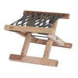 Maxbell Folding Stool Wooden Lightweight Home Furniture Multiuse for Yard Travel BBQ 18cm