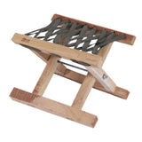 Maxbell Folding Stool Wooden Lightweight Home Furniture Multiuse for Yard Travel BBQ 18cm