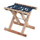 Maxbell Folding Stool Wooden Lightweight Home Furniture Multiuse for Yard Travel BBQ 26cm