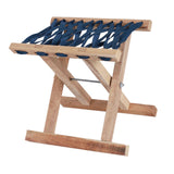 Maxbell Folding Stool Wooden Lightweight Home Furniture Multiuse for Yard Travel BBQ 26cm