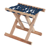 Maxbell Folding Stool Wooden Lightweight Home Furniture Multiuse for Yard Travel BBQ 26cm