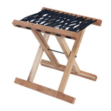 Maxbell Folding Stool Wooden Lightweight Home Furniture Multiuse for Yard Travel BBQ 31cm