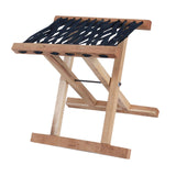 Maxbell Folding Stool Wooden Lightweight Home Furniture Multiuse for Yard Travel BBQ 31cm