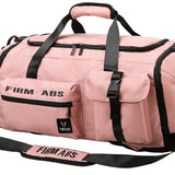 Maxbell Gym Bag with Shoe Compartment Portable Travel Duffle Bag for Trips Gym Beach Pink