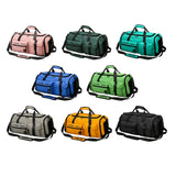 Maxbell Gym Bag with Shoe Compartment Portable Travel Duffle Bag for Trips Gym Beach Pink