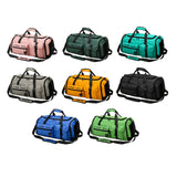 Maxbell Gym Bag with Shoe Compartment Portable Travel Duffle Bag for Trips Gym Beach Pink