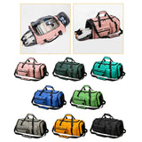 Maxbell Gym Bag with Shoe Compartment Portable Travel Duffle Bag for Trips Gym Beach Pink