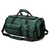 Maxbell Gym Bag with Shoe Compartment Portable Travel Duffle Bag for Trips Gym Beach Dark Green