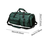Maxbell Gym Bag with Shoe Compartment Portable Travel Duffle Bag for Trips Gym Beach Dark Green