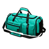 Maxbell Gym Bag with Shoe Compartment Portable Travel Duffle Bag for Trips Gym Beach Light Blue