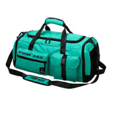 Maxbell Gym Bag with Shoe Compartment Portable Travel Duffle Bag for Trips Gym Beach Light Blue