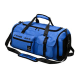Maxbell Gym Bag with Shoe Compartment Portable Travel Duffle Bag for Trips Gym Beach Blue