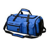 Maxbell Gym Bag with Shoe Compartment Portable Travel Duffle Bag for Trips Gym Beach Blue