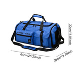 Maxbell Gym Bag with Shoe Compartment Portable Travel Duffle Bag for Trips Gym Beach Blue