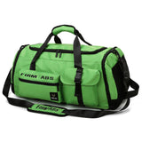 Maxbell Gym Bag with Shoe Compartment Portable Travel Duffle Bag for Trips Gym Beach Light Green