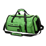 Maxbell Gym Bag with Shoe Compartment Portable Travel Duffle Bag for Trips Gym Beach Light Green