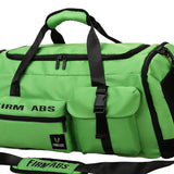 Maxbell Gym Bag with Shoe Compartment Portable Travel Duffle Bag for Trips Gym Beach Light Green