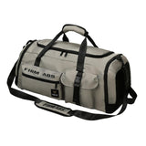 Maxbell Gym Bag with Shoe Compartment Portable Travel Duffle Bag for Trips Gym Beach Grey