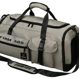 Maxbell Gym Bag with Shoe Compartment Portable Travel Duffle Bag for Trips Gym Beach Grey