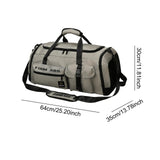 Maxbell Gym Bag with Shoe Compartment Portable Travel Duffle Bag for Trips Gym Beach Grey