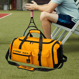 Maxbell Gym Bag with Shoe Compartment Portable Travel Duffle Bag for Trips Gym Beach Yellow