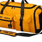 Maxbell Gym Bag with Shoe Compartment Portable Travel Duffle Bag for Trips Gym Beach Yellow