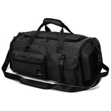 Maxbell Gym Bag with Shoe Compartment Portable Travel Duffle Bag for Trips Gym Beach Black
