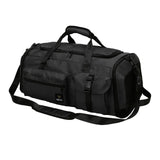 Maxbell Gym Bag with Shoe Compartment Portable Travel Duffle Bag for Trips Gym Beach Black