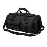 Maxbell Gym Bag with Shoe Compartment Portable Travel Duffle Bag for Trips Gym Beach Black