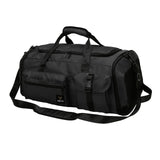 Maxbell Gym Bag with Shoe Compartment Portable Travel Duffle Bag for Trips Gym Beach Black