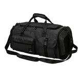 Maxbell Gym Bag with Shoe Compartment Portable Travel Duffle Bag for Trips Gym Beach Black
