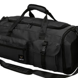 Maxbell Gym Bag with Shoe Compartment Portable Travel Duffle Bag for Trips Gym Beach Black