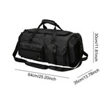 Maxbell Gym Bag with Shoe Compartment Portable Travel Duffle Bag for Trips Gym Beach Black