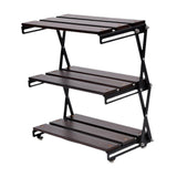 Maxbell Camping Folding Storage Rack Versatile Organizer for Kitchen Outdoor Picnics Iron Surface