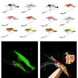 Maxbell 6Pcs Soft Shrimp Lures Outdoor Fishing Fishing Baits Luminous Bionic Shrimps