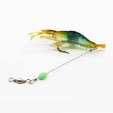 Maxbell 6Pcs Soft Shrimp Lures Outdoor Fishing Fishing Baits Luminous Bionic Shrimps