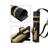 Maxbell Quiver Bag Multiuse Wear Resistant Storage Bag Arrow Bag for Outdoor Hunting Khaki