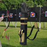 Maxbell Quiver Bag Multiuse Wear Resistant Storage Bag Arrow Bag for Outdoor Hunting Khaki