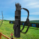 Maxbell Quiver Bag Multiuse Wear Resistant Storage Bag Arrow Bag for Outdoor Hunting Black