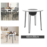 Maxbell Folding Barbecue Table Camping Fire Pit Table for Patio Home Garden Barbecue 70cmx60cm