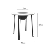 Maxbell Folding Barbecue Table Camping Fire Pit Table for Patio Home Garden Barbecue 70cmx60cm